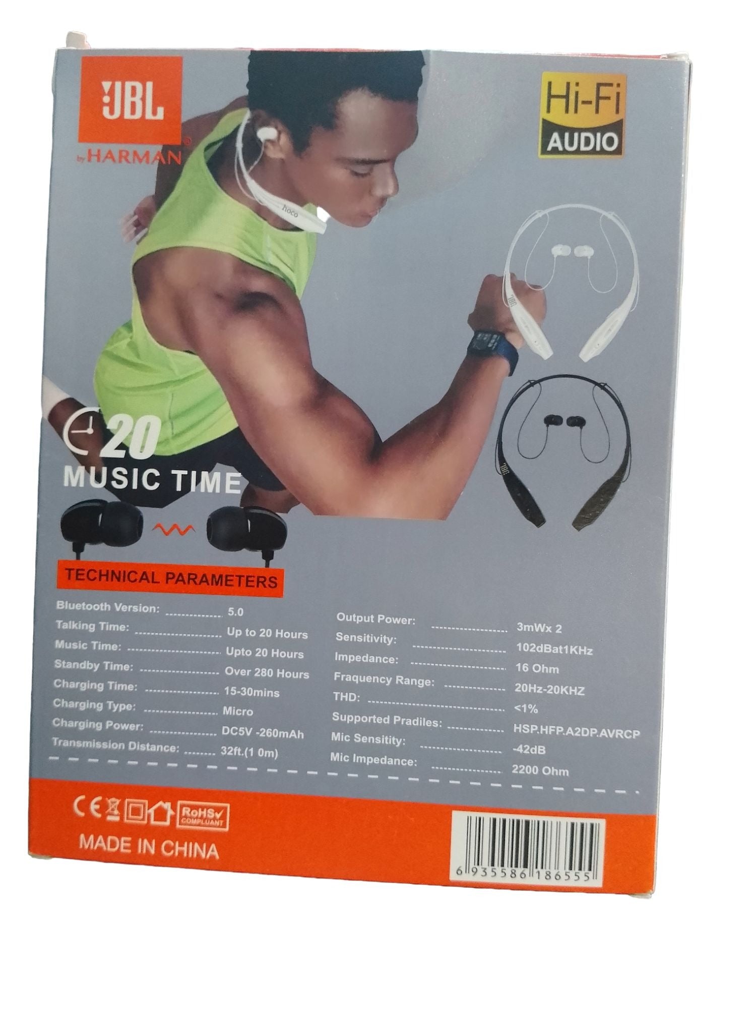 JBL ZV-1307 Neckband – Wireless Sports Neckband