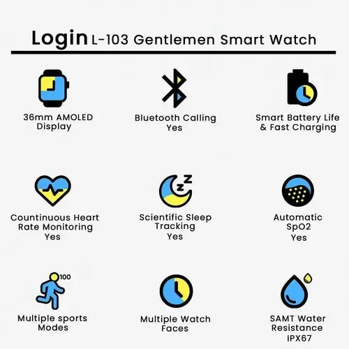 Login L03 Smart Watch – Original (1 Year Warranty) | CD Plus Mobile